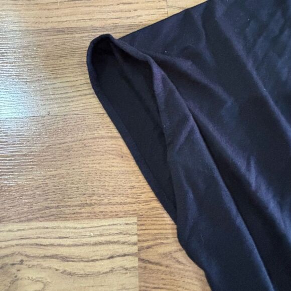 Susan Graver Weekend Cozy Jersey Knit Relaxed Open Cardigan Black Plus Size 3X - Picture 4 of 8